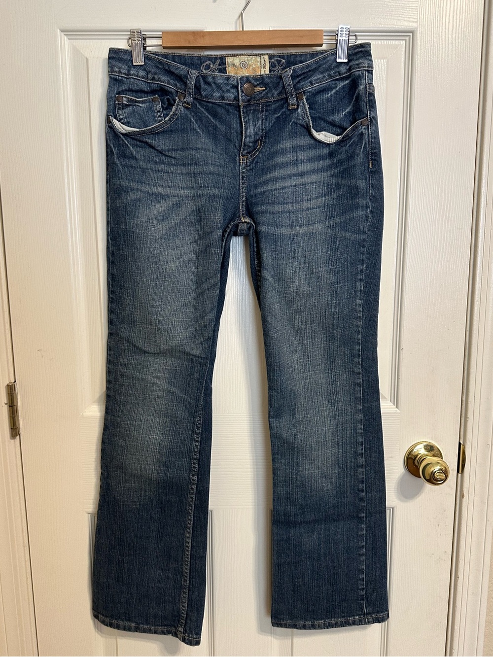 American Rag Cie Juniors Blue Bootcut Jeans (Size 9S)